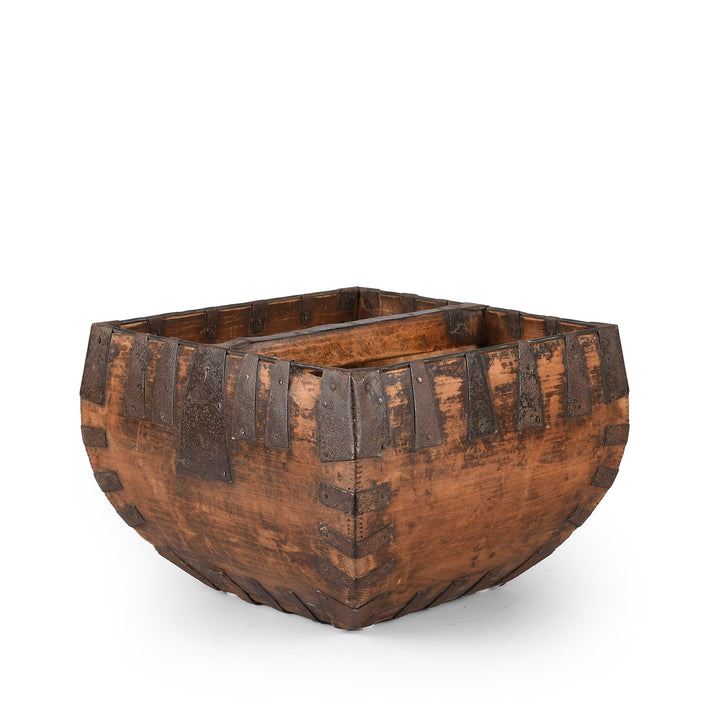 Vintage Chinese Market Trug | Indigo Antiques