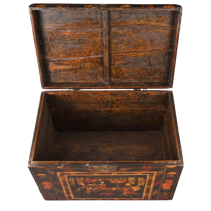 Interior Of Antique Chinese Opera Chest From Shanxi | Indigo Antiques