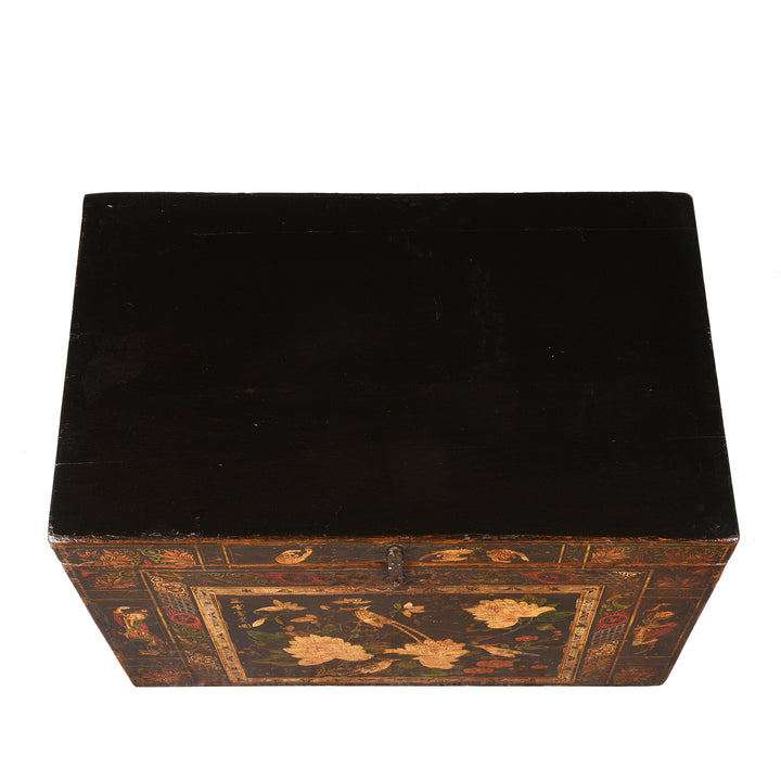 Top Down View Of Antique Chinese Opera Chest From Shanxi | Indigo Antiques