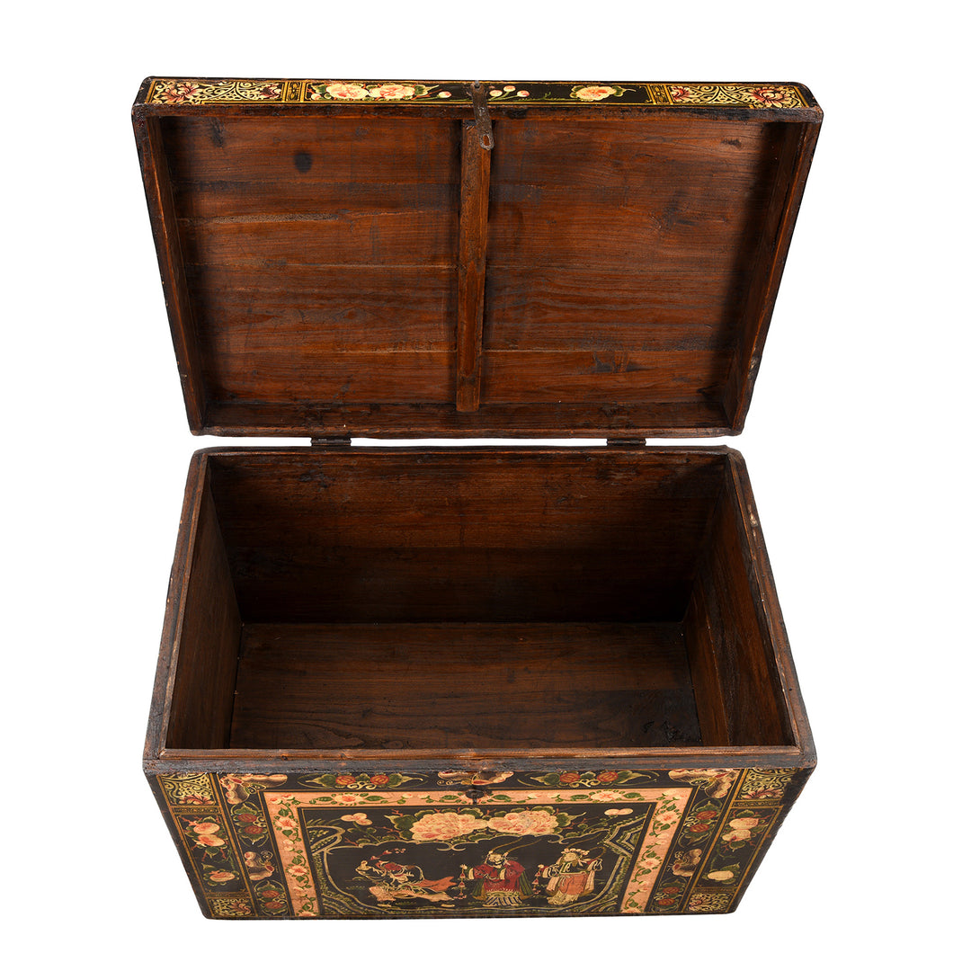 Interior Of Antique Chinese Opera Chest From Shanxi | Indigo Antiques