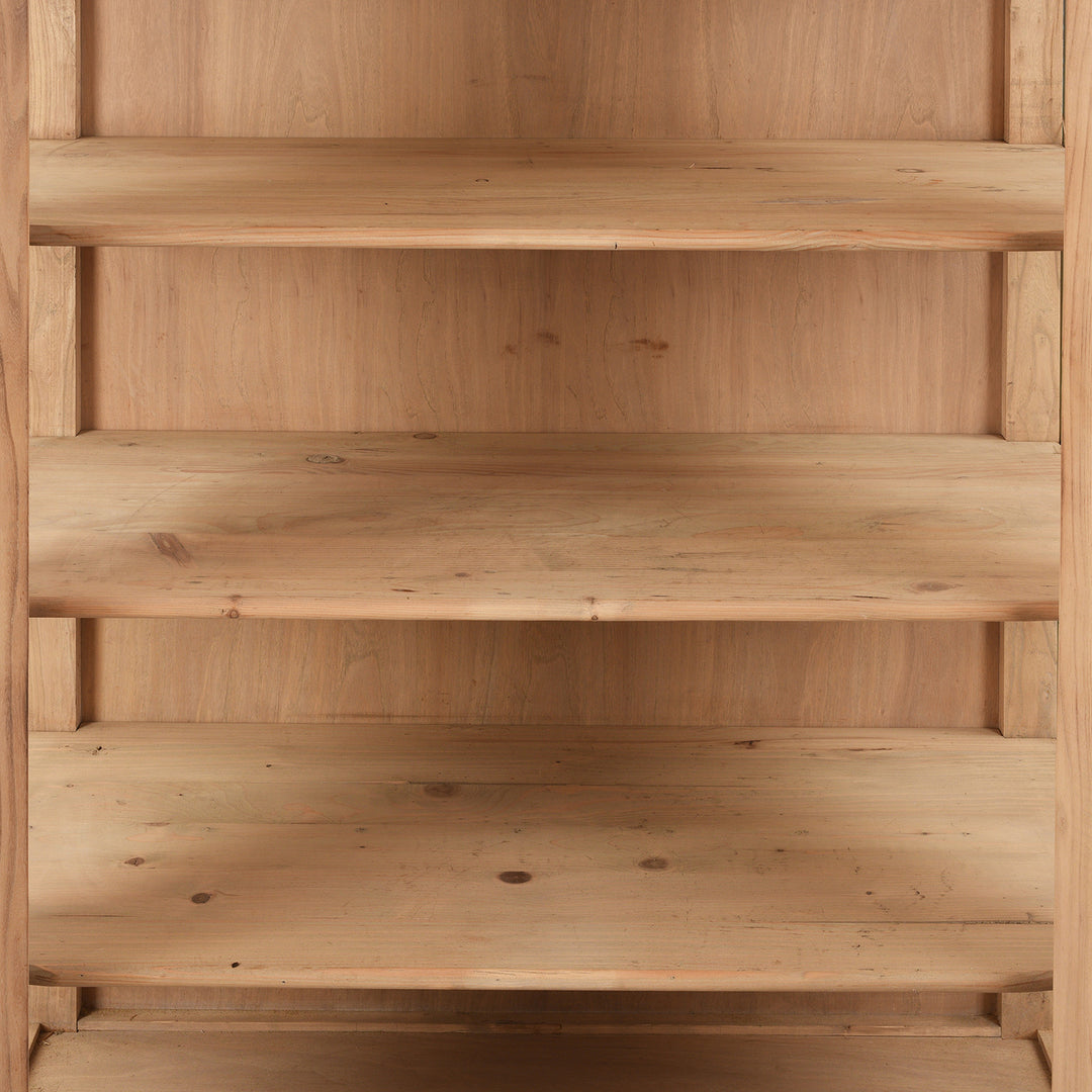 Interior Detail From Glazed Cabinet Made From Old Sunbleached Elm | Indigo Antiques
