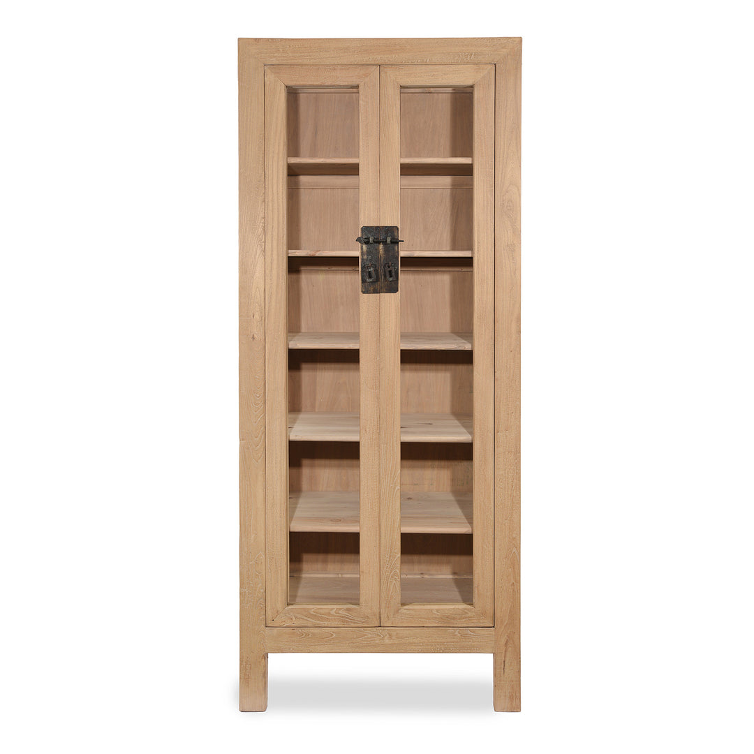Glazed Cabinet Made From Old Sunbleached Elm | Indigo Antiques
