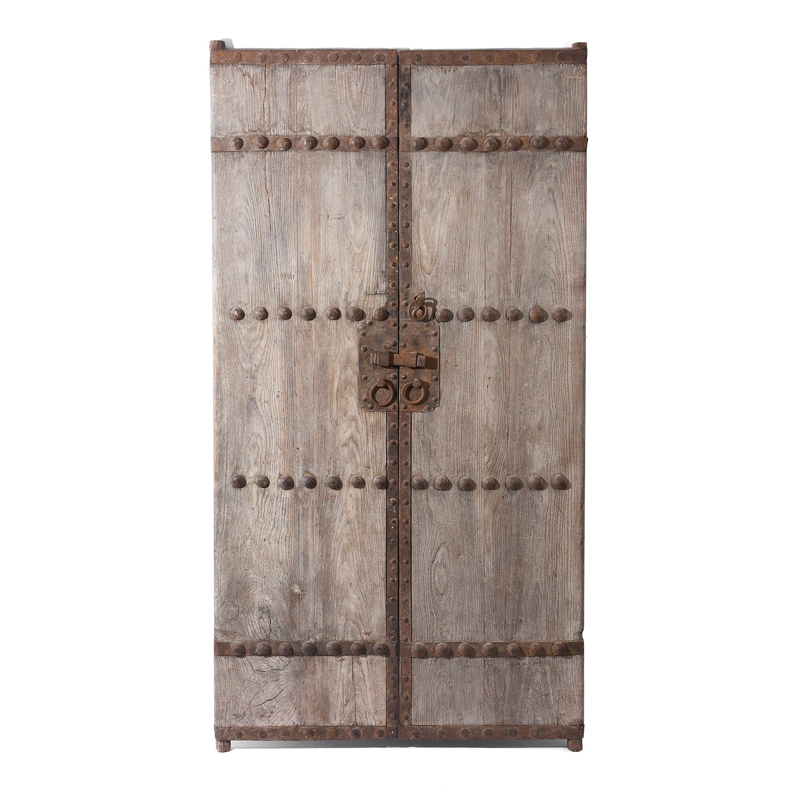Iron Bound Elm Doors From Shanxi Province - 19thC Iron Bound Elm Doors From Shanxi Province - 19thC
