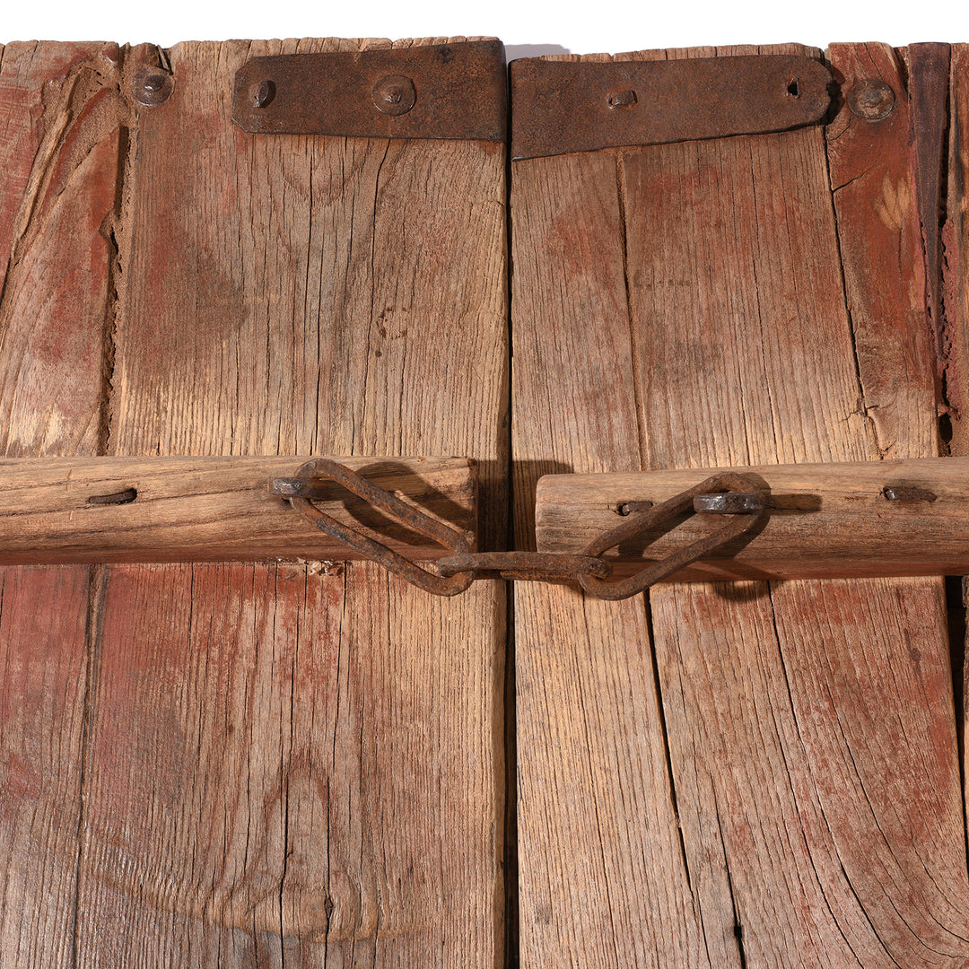 Antique Bleached Elm Doors From Shanxi - 19th Century | Indigo Antiques