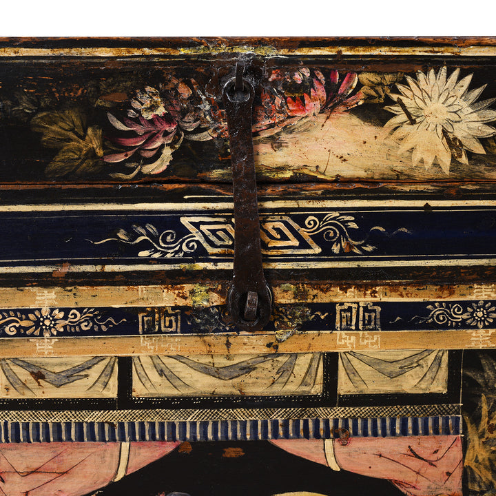 Latch Detail From Antique Chinese Opera Chest From Shanxi | Indigo Antiques
