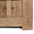Carved Low Sideboard From Xinjiang - 19th Century