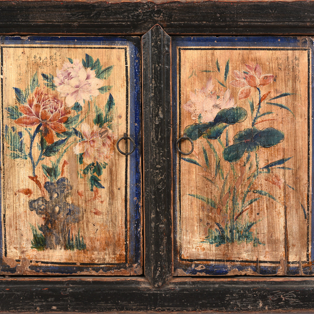 Antique Low Painted Sideboard From Shanxi / Mongolia | Indigo Antiques