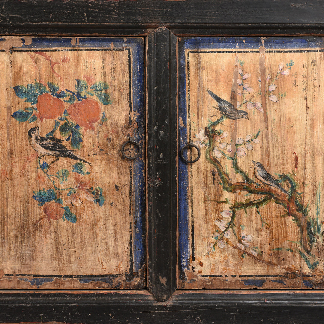 Antique Low Painted Sideboard From Shanxi / Mongolia | Indigo Antiques