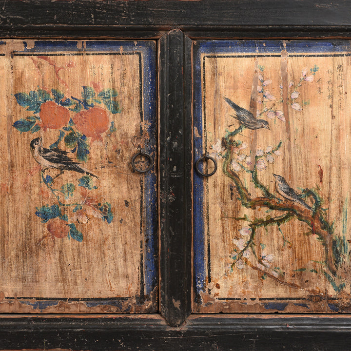 Antique Low Painted Sideboard From Shanxi / Mongolia | Indigo Antiques