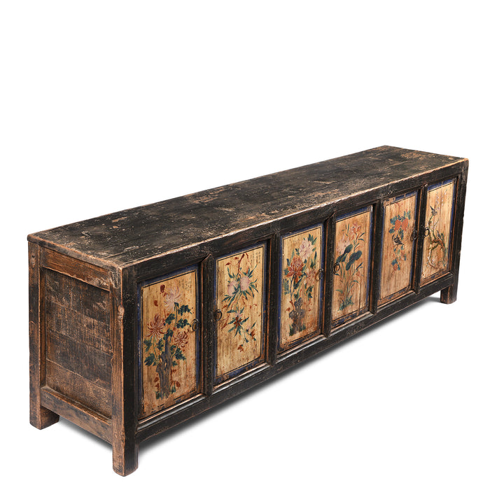 Antique Low Painted Sideboard From Shanxi / Mongolia | Indigo Antiques