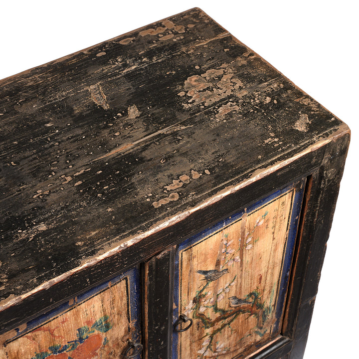 Antique Low Painted Sideboard From Shanxi / Mongolia | Indigo Antiques