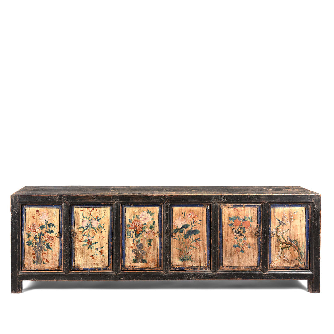 Antique Low Painted Sideboard From Shanxi / Mongolia | Indigo Antiques