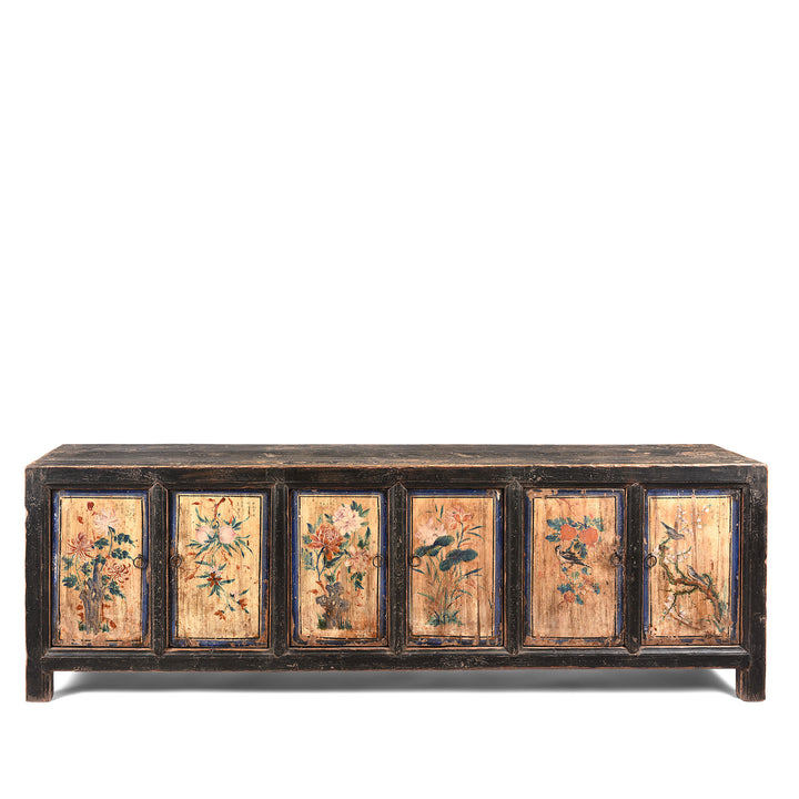 Antique Low Painted Sideboard From Shanxi / Mongolia | Indigo Antiques