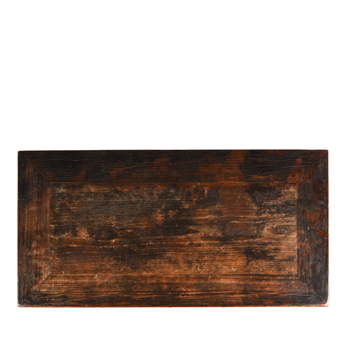 Top Down View Of Antique Black Chest Of Drawers From Provincial Shanxi | Indigo Antiques