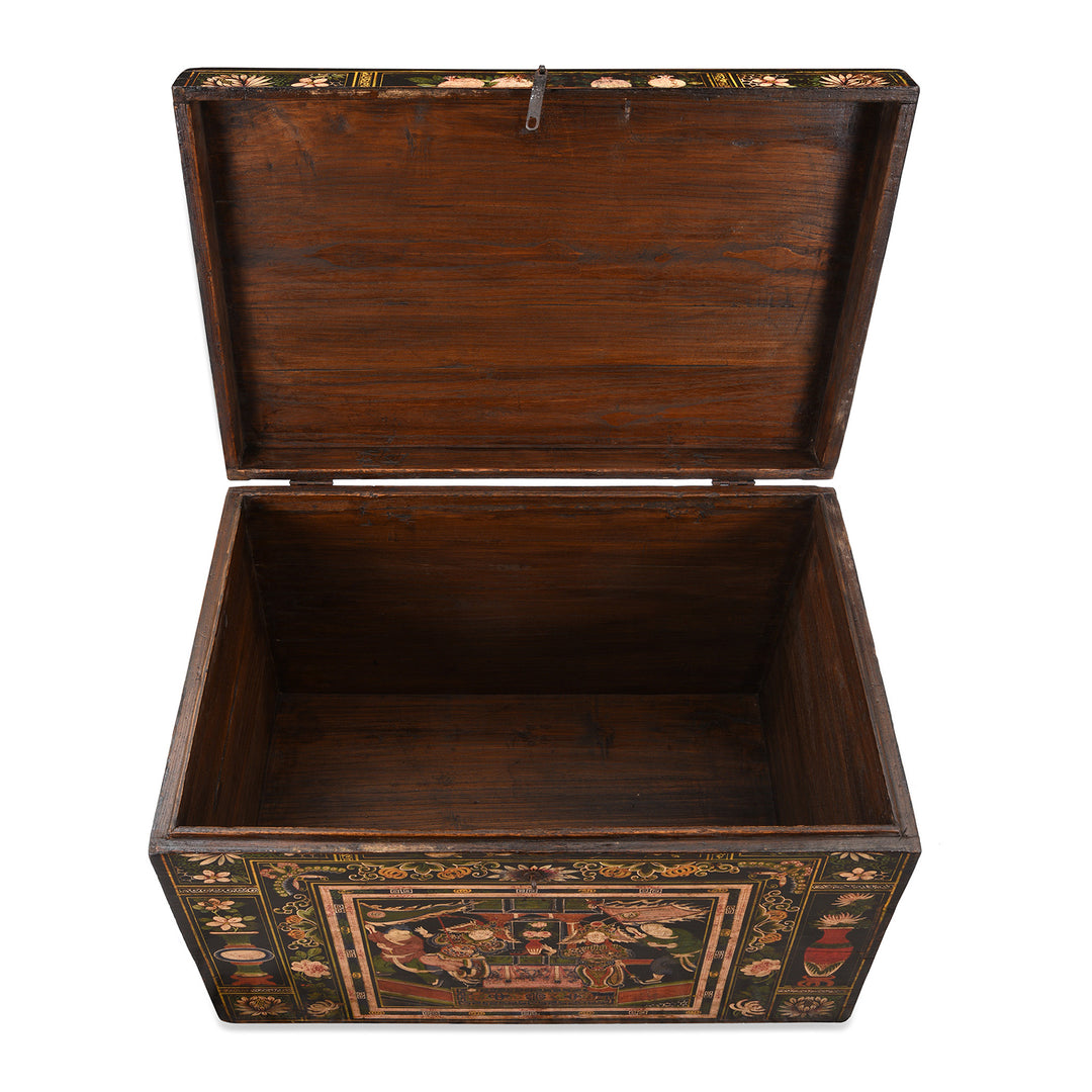 Interior Of Antique Chinese Opera Chest From Shanxi | Indigo Antiques