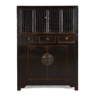 Black Lacquer Kitchen Cabinet From Tianjin - 19th Century