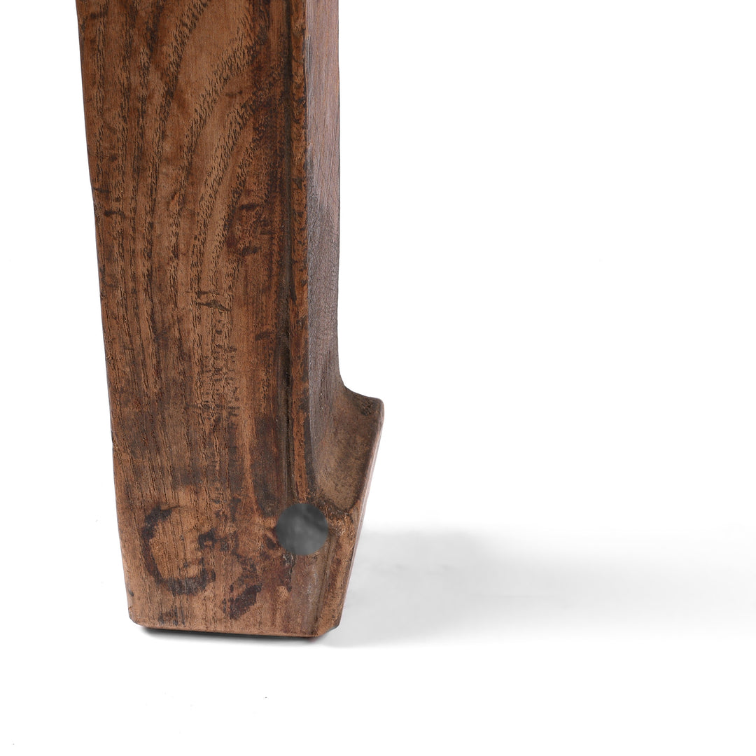 Leg Detail From Antique 7 Drawer Console Table From Shanxi | Indigo Antiques