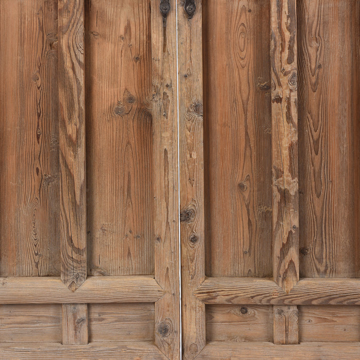 Wood Detail From Antique Chinese Pine Window Screen Panels | Indigo Antiques
