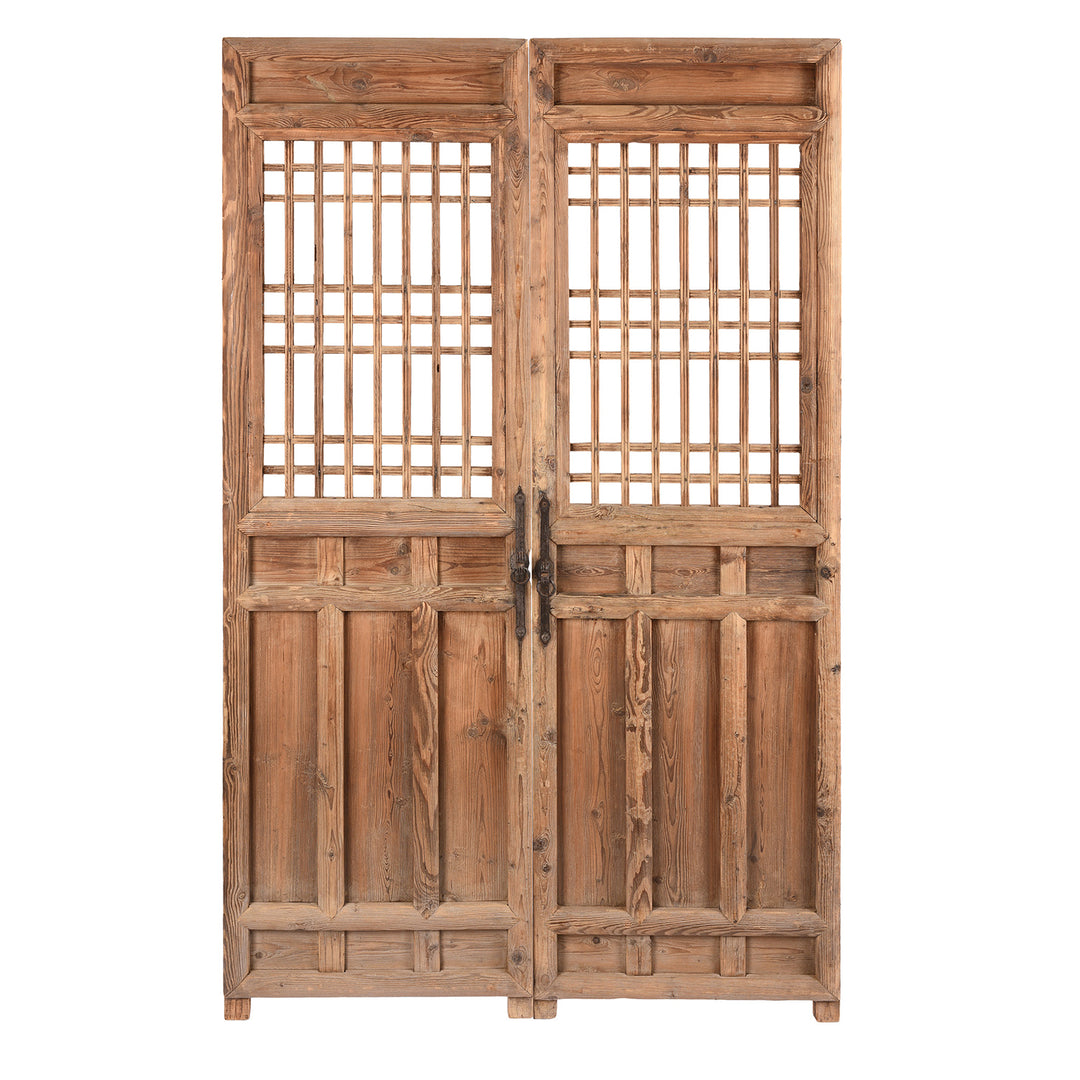 Antique Chinese Pine Window Screen Panels | Indigo Antiques