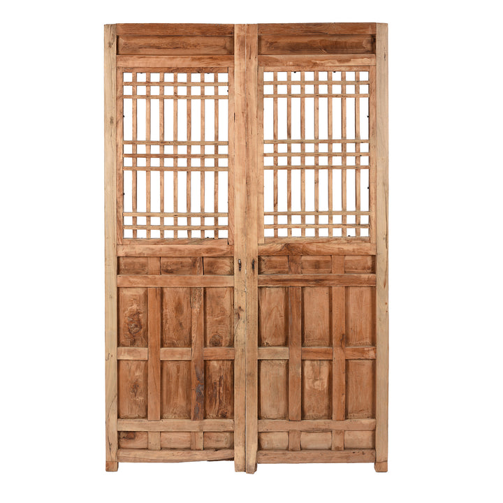 Antique Chinese Pine Window Screen Panels | Indigo Antiques