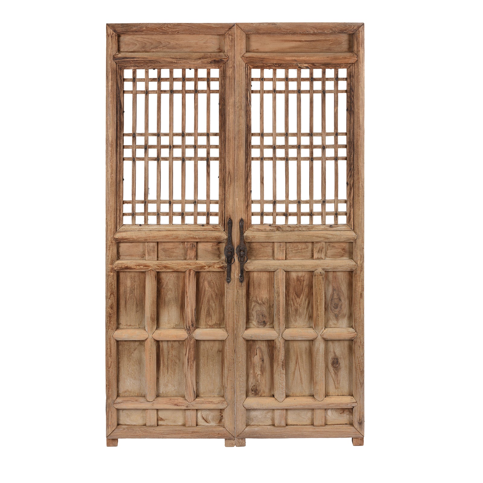 Antique Chinese Pine Window Screen Panels | Indigo Antiques