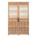Bleached Chinese Lattice Screen From Shanxi - 19th Century