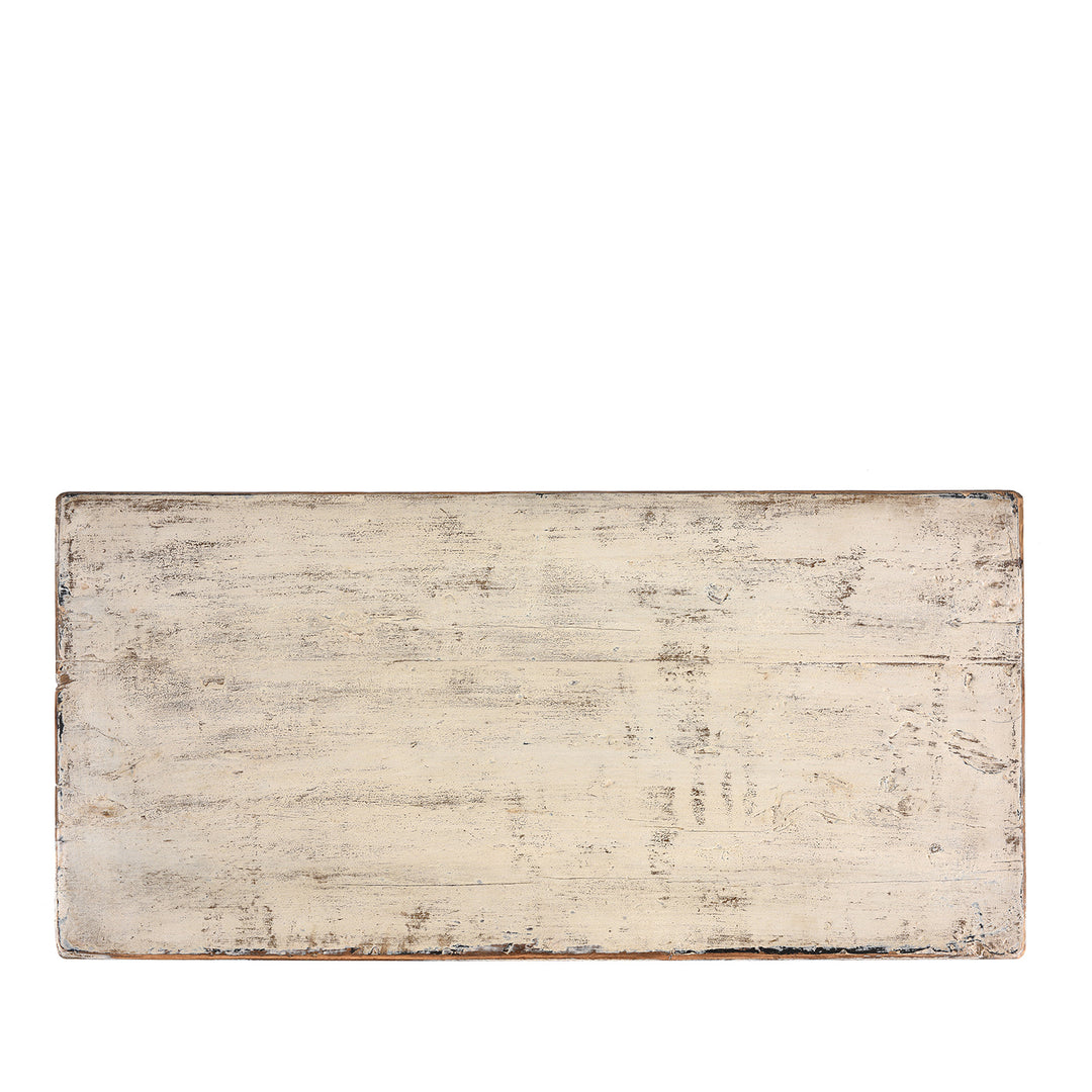 Top Down VIew Of Painted Tiger Side Cabinet | Indigo Antiques