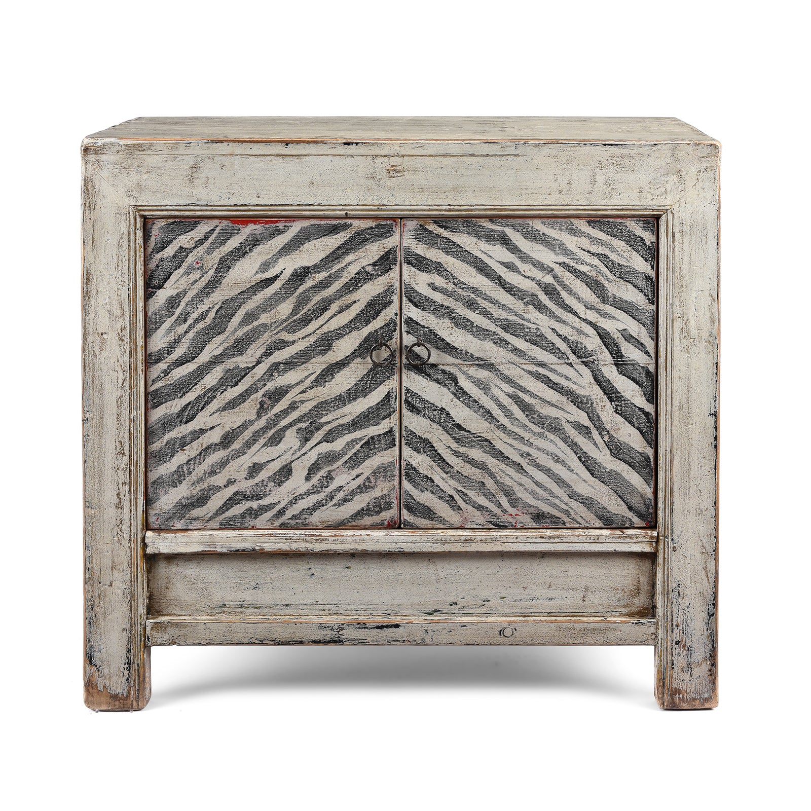 Painted Tiger Side Cabinet | Indigo Antiques