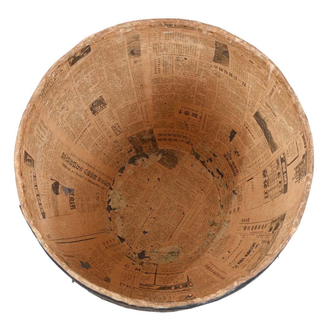 Horse Vintage Animal Design Papier Mache Bins From Shanxi | Indigo Antiques