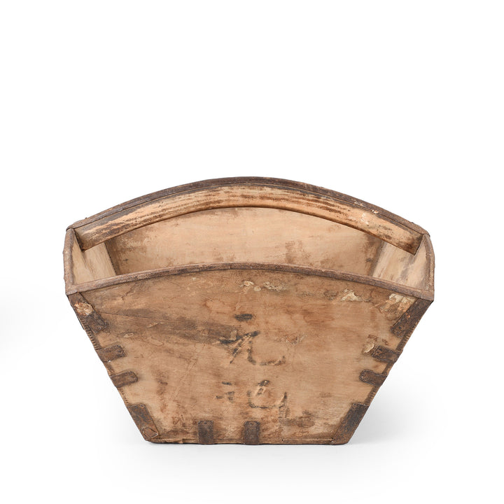 Vintage Chinese Market Trug | Indigo Antiques