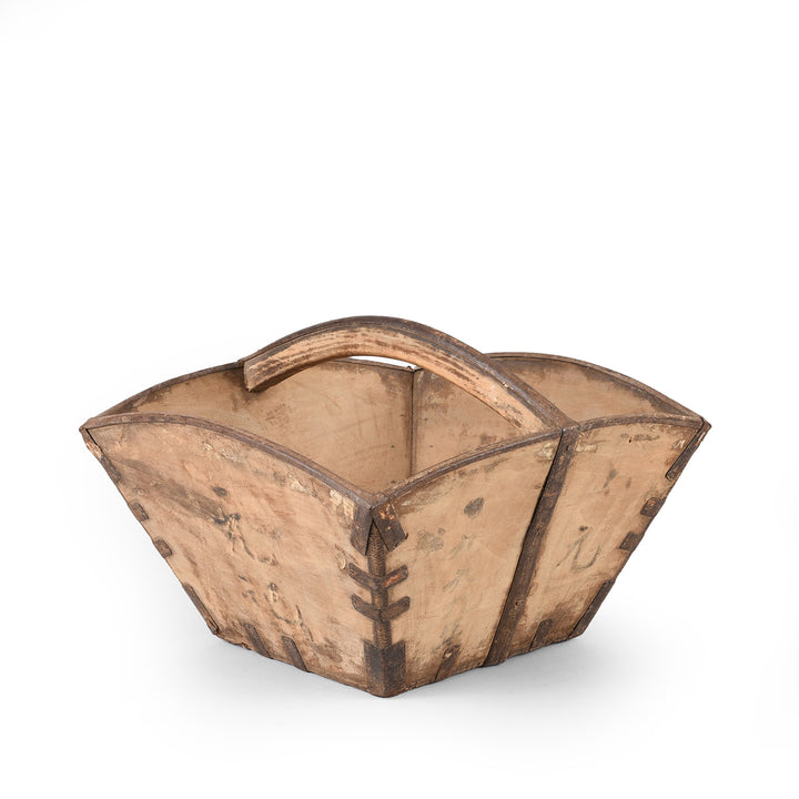 Vintage Chinese Market Trug | Indigo Antiques