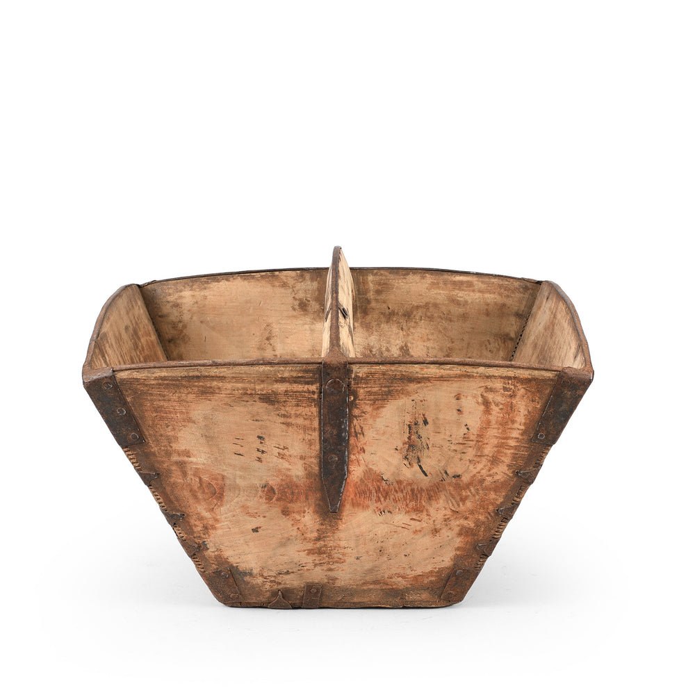 Vintage Chinese Market Trug | Indigo Antiques