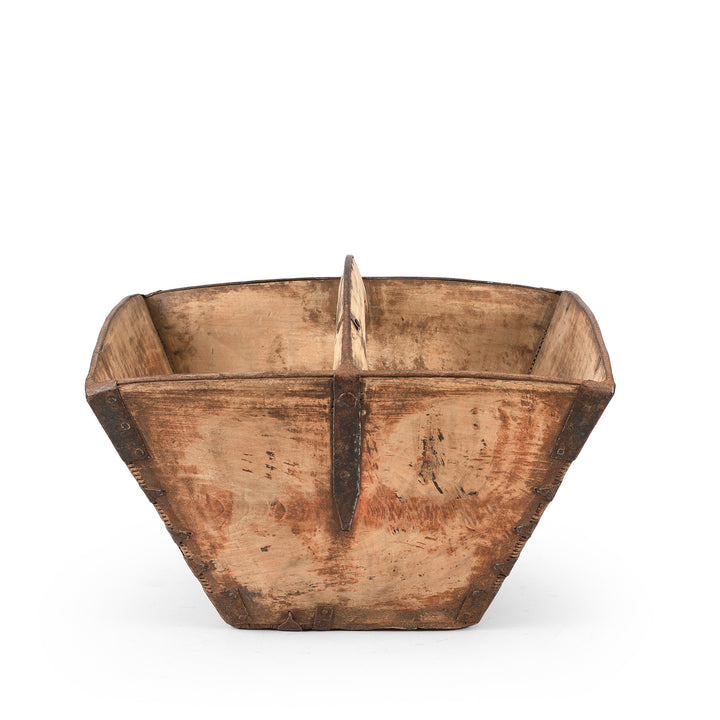 Vintage Chinese Market Trug | Indigo Antiques