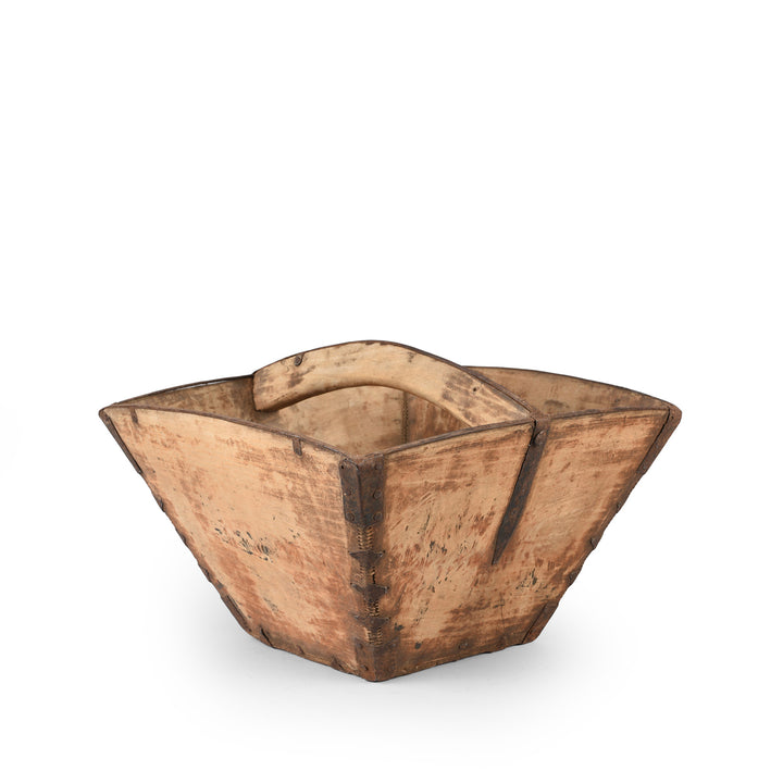 Vintage Chinese Market Trug | Indigo Antiques