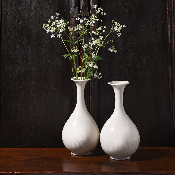 White Porcelain Song Dynasty Style Yuhuchunping Vase | Indigo Antiques