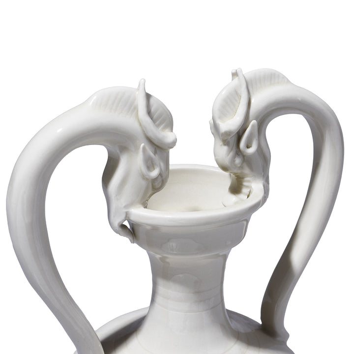 Goat Head Detail From Porcelain Song Dynasty Style Goat Vase | Indigo Antiques