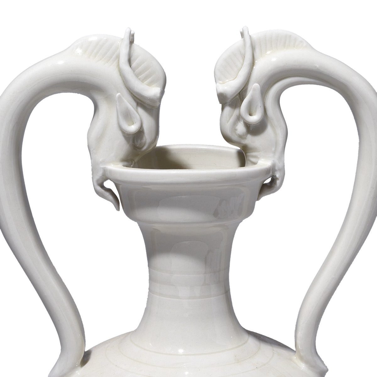 Goat Head Detail From Porcelain Song Dynasty Style Goat Vase | Indigo Antiques