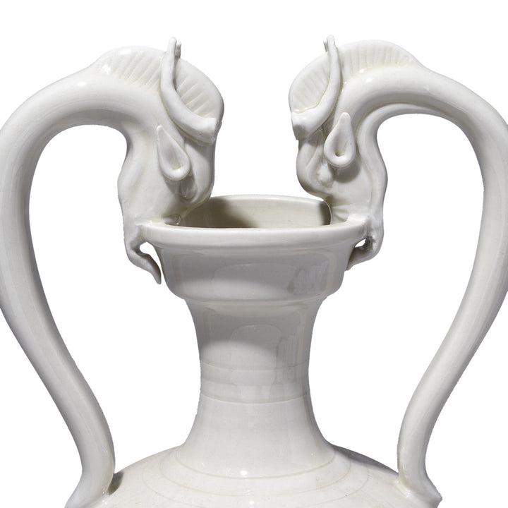 Goat Head Detail From Porcelain Song Dynasty Style Goat Vase | Indigo Antiques