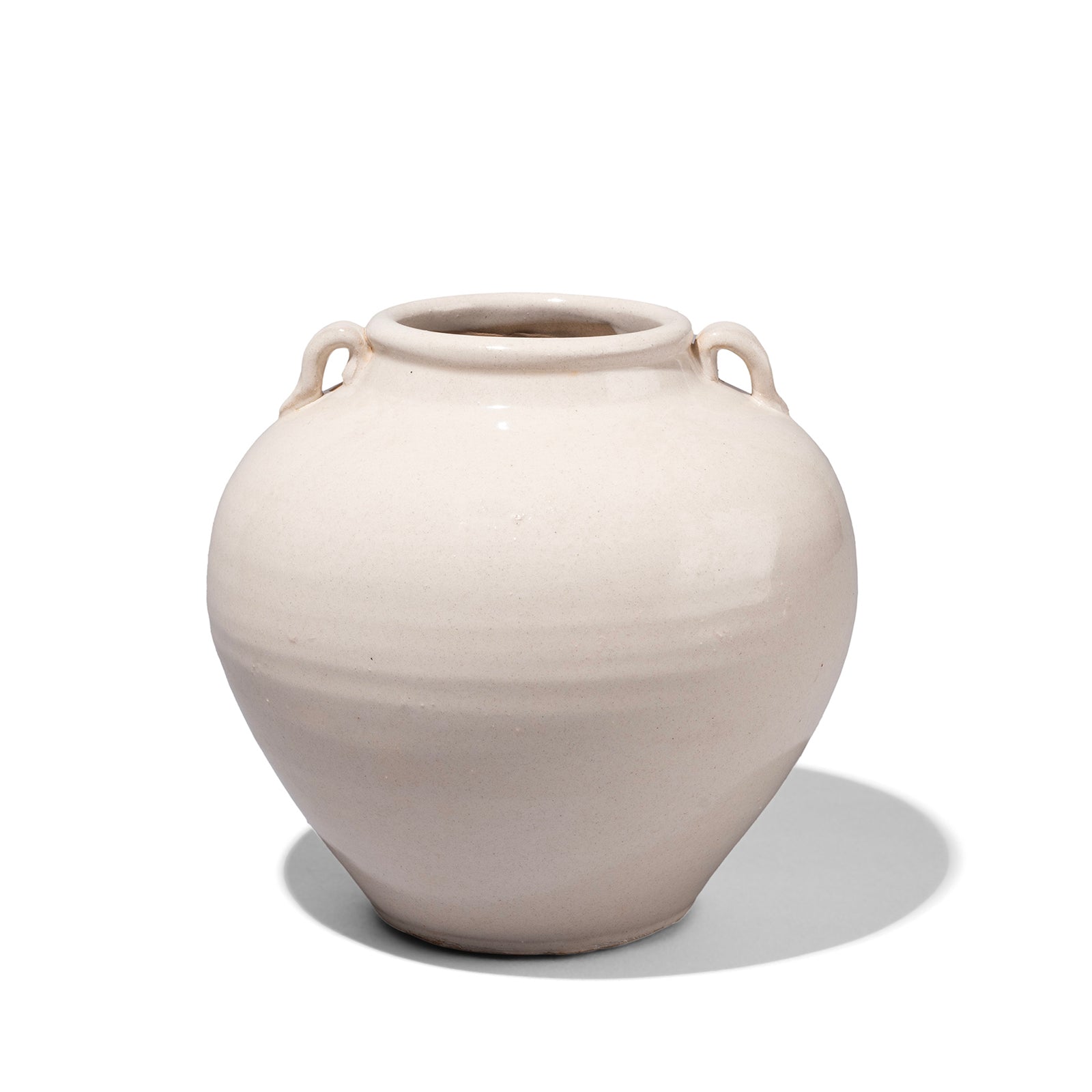 Front View of Song Dynasty Style Porcelain Wine Jar
