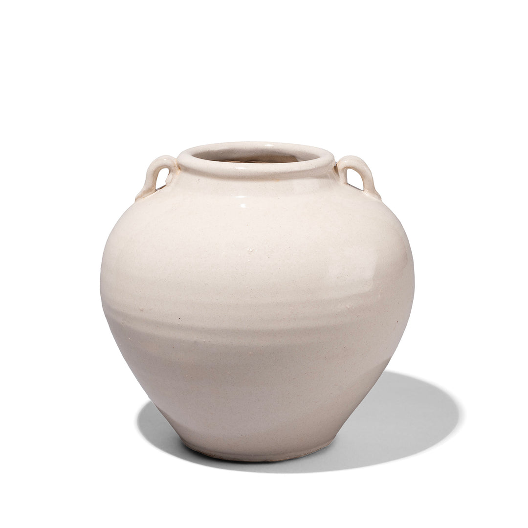 Front View of Song Dynasty Style Porcelain Wine Jar