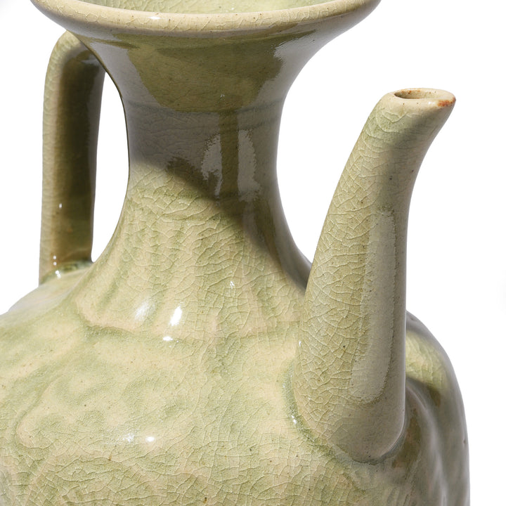 Spout Detail From Song Dynasty Style White Porcelain Ewer | Indigo Antiques