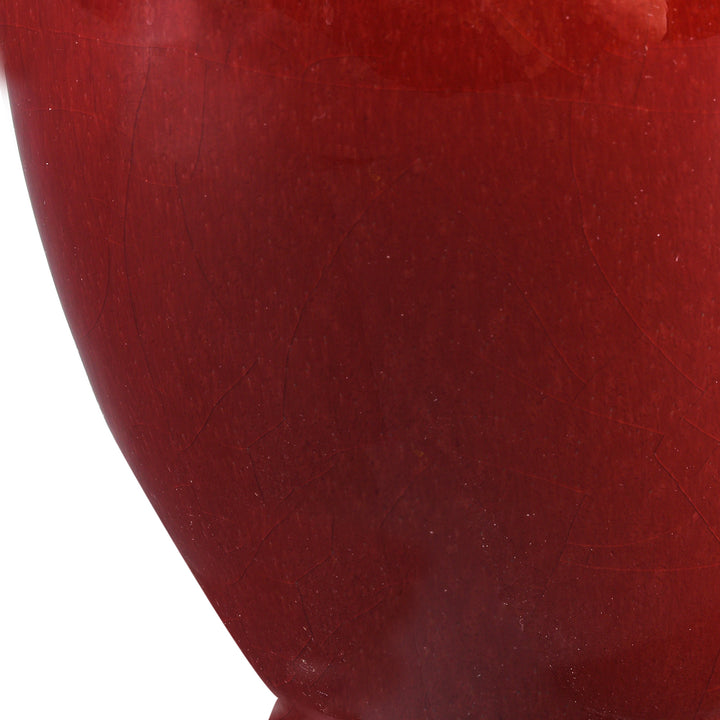 Flambe Glaze Small Porcelain Flower Vase