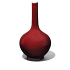 Sang De Boeuf Glaze Porcelain Slender Neck Vase