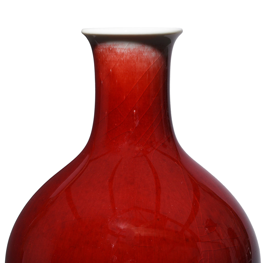 Detail From Flambe Glaze Porcelain Huluping Double Gourd Vase | Indigo Antiques