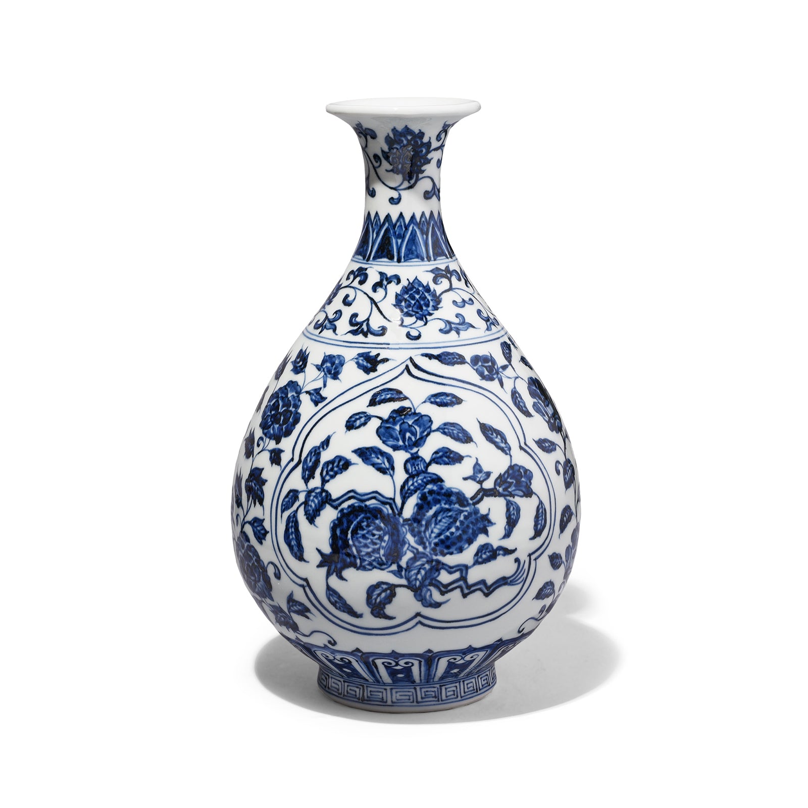 Blue & White Porcelain Pomegranate Yuhuchunping Vase | Indigo Antiques