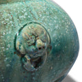 Green Copper Glazed Terracotta Lidded Urn