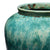 Green Copper Glazed Terracotta Vase | Indigo Antiques