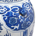 Blue & White Porcelain Temple Jar - Mythical Creatures
