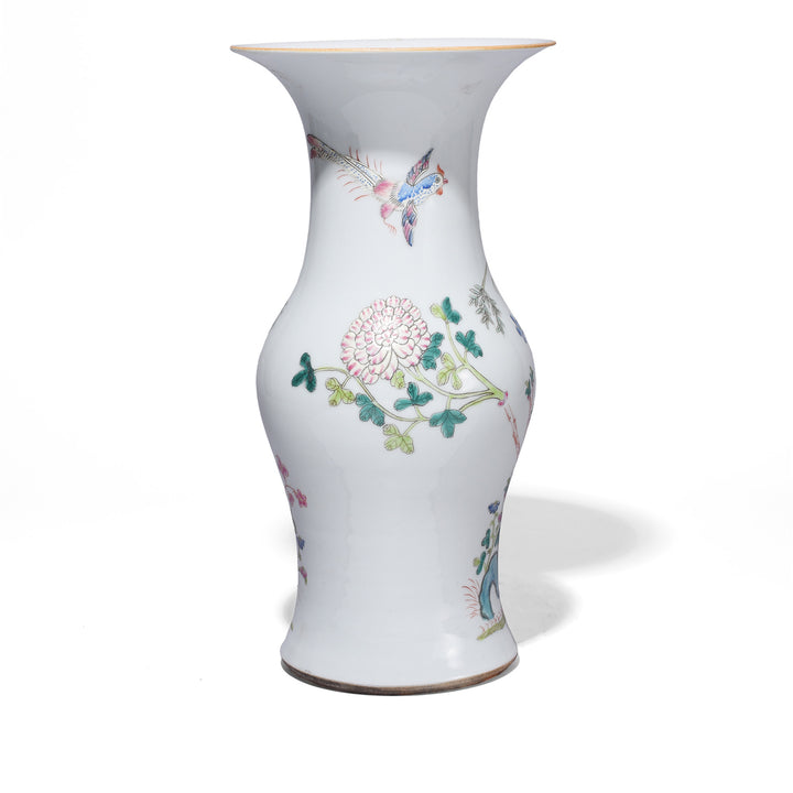 Back of Traditional Wucai Porcelain Vase | Indigo Antiques