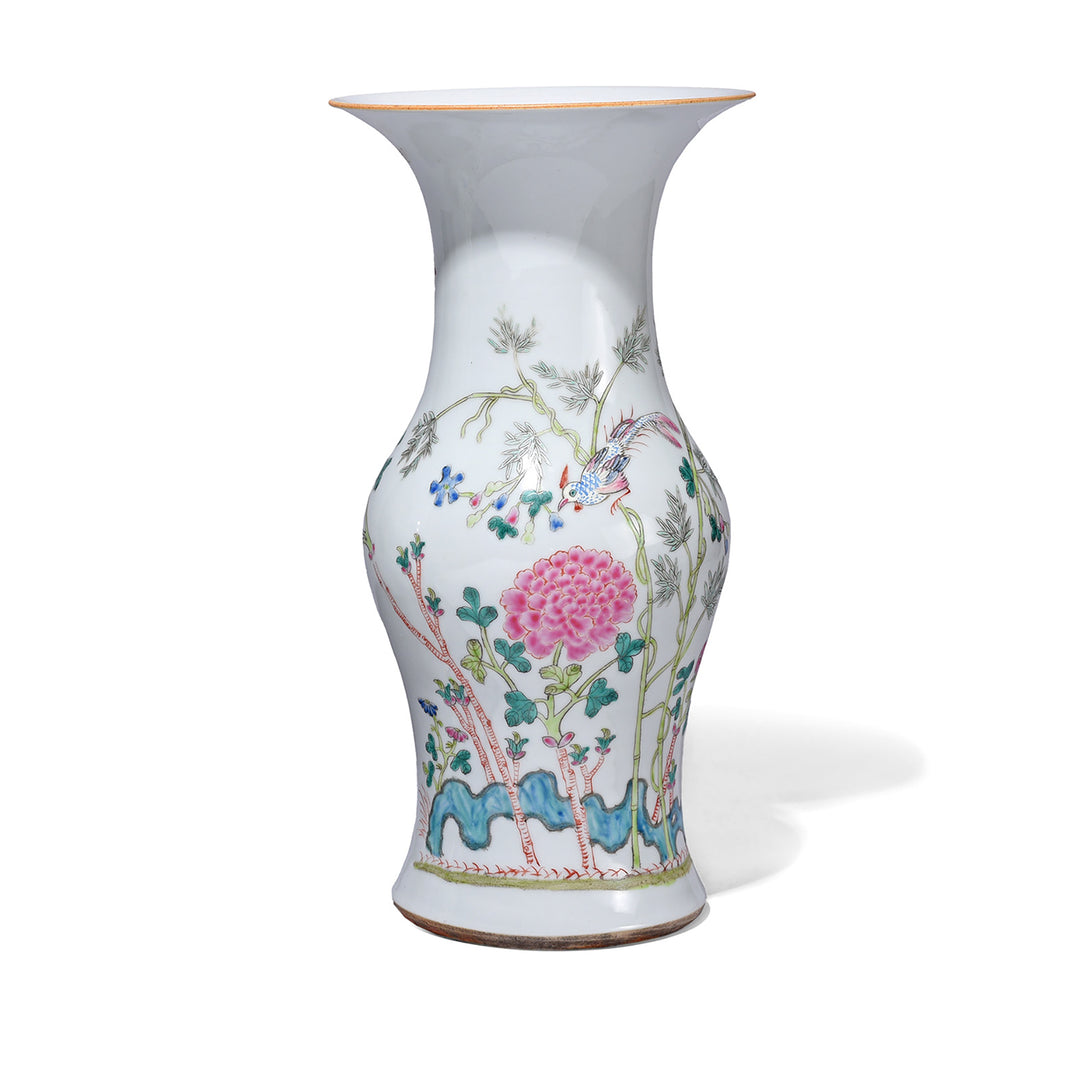 Traditional Wucai Porcelain Vase | Indigo Antiques